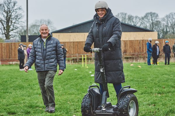 Corporate events segways at Silchester farm in Hampshire