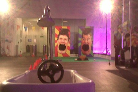 motorised bath tubs on the one show BBC 1 for the Monty Python interview with Michael Palin