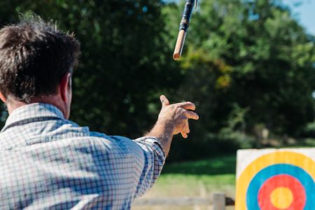 axe throwing corporate event activity