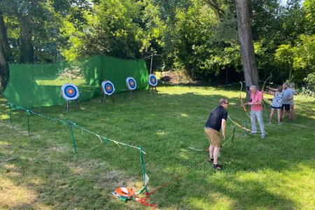 Archery team building activity at cim business centre in Berkshire