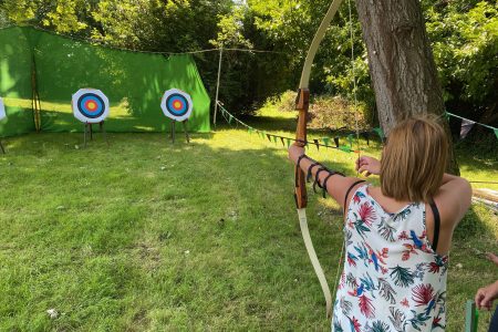 Archery at CIM Moor hall in Berkshire