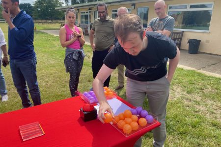 picture of a teambuilding activty at Abbey Rugby club in emmer green reading