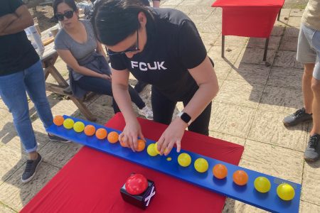 Sort team building activity, teams go head to head to score as many points as possible to earn the title 'team challenge winners'