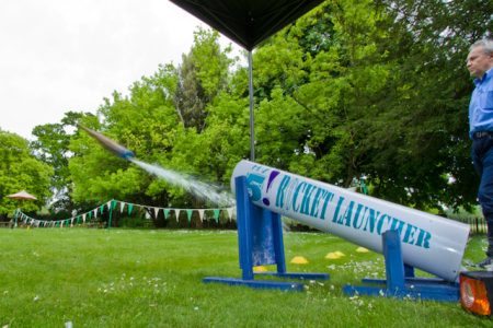 Teams doing the Rocket team building challenge at CIM Business centre moor hall in Maidenhead