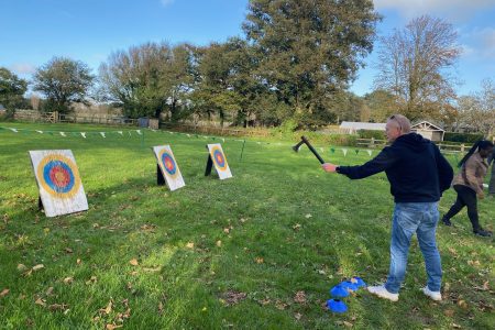 axe throwing la mare wine estate