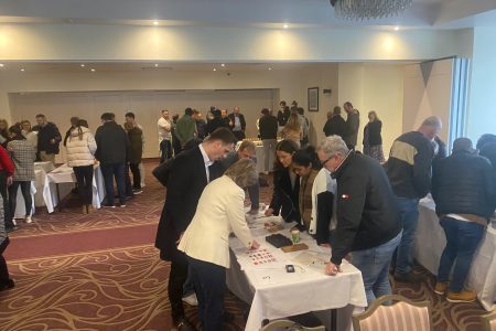 a corporate group doing the mission possible teambuilding event at Oatlands Park Hotel in weybridge
