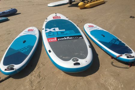 Paddle boarding school event in Jersey