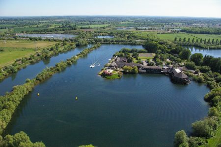 Picture of Reading Lake water sports in Berkshire the venue for many TV Shows