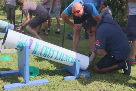 Rocket Challenge teambuilding event Norton Park Hampshire