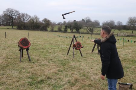 axe throwing is the perfect activity for corporate events in berkshire