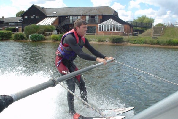 waterskiing beginner learning