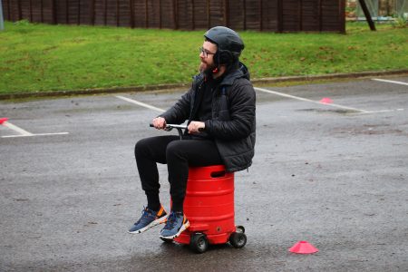 motorised beer kegs corporate activity in maidenhead at the CIM business centre