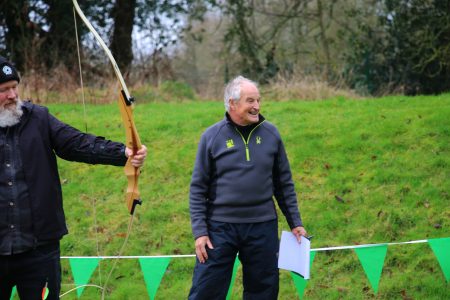 competitive archery team building activity at CIM Cookham in Berkshire for corporate events
